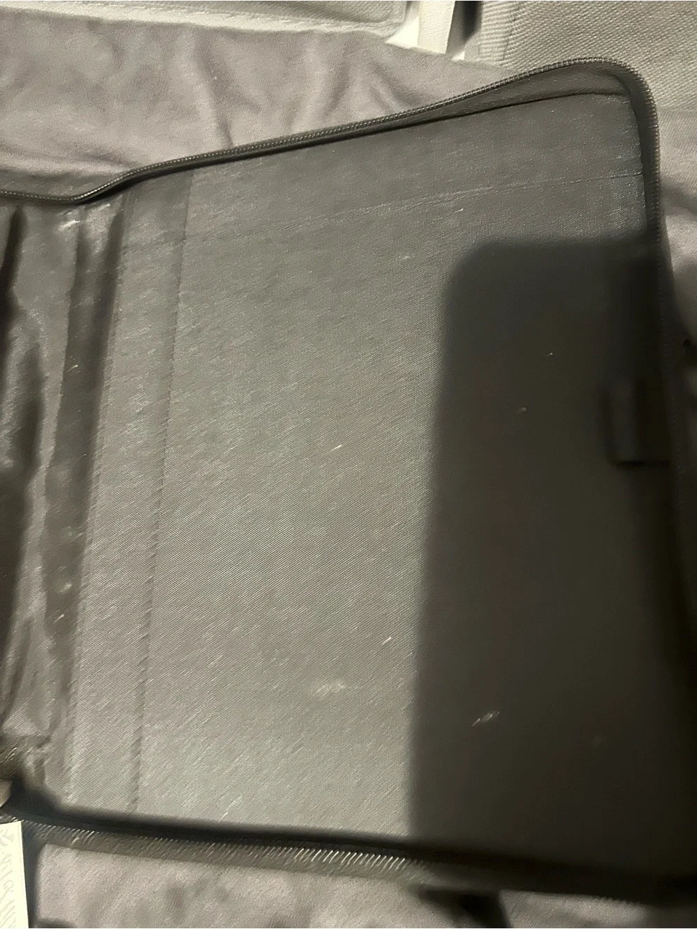 At-a-glance brown zippered
